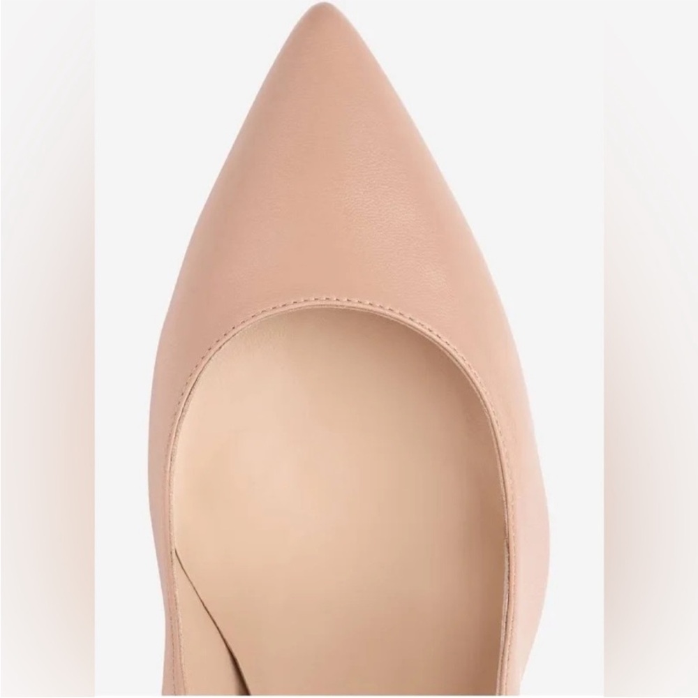 Elegant L.K. Bennet Nude Leather Pumps/Heels Size 8 - Picture 4 of 14